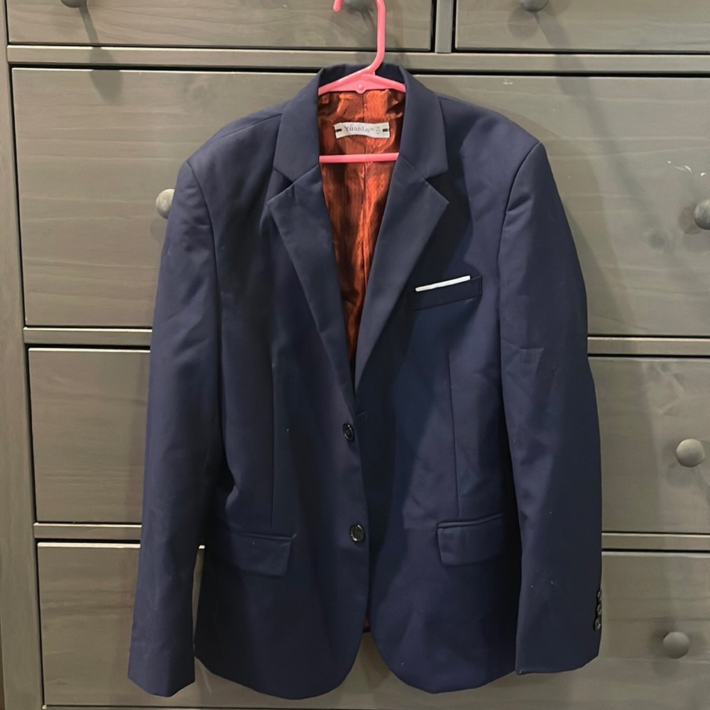 Blue blazer boys size 12